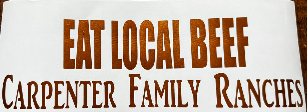 Eat Local Beef Sticker