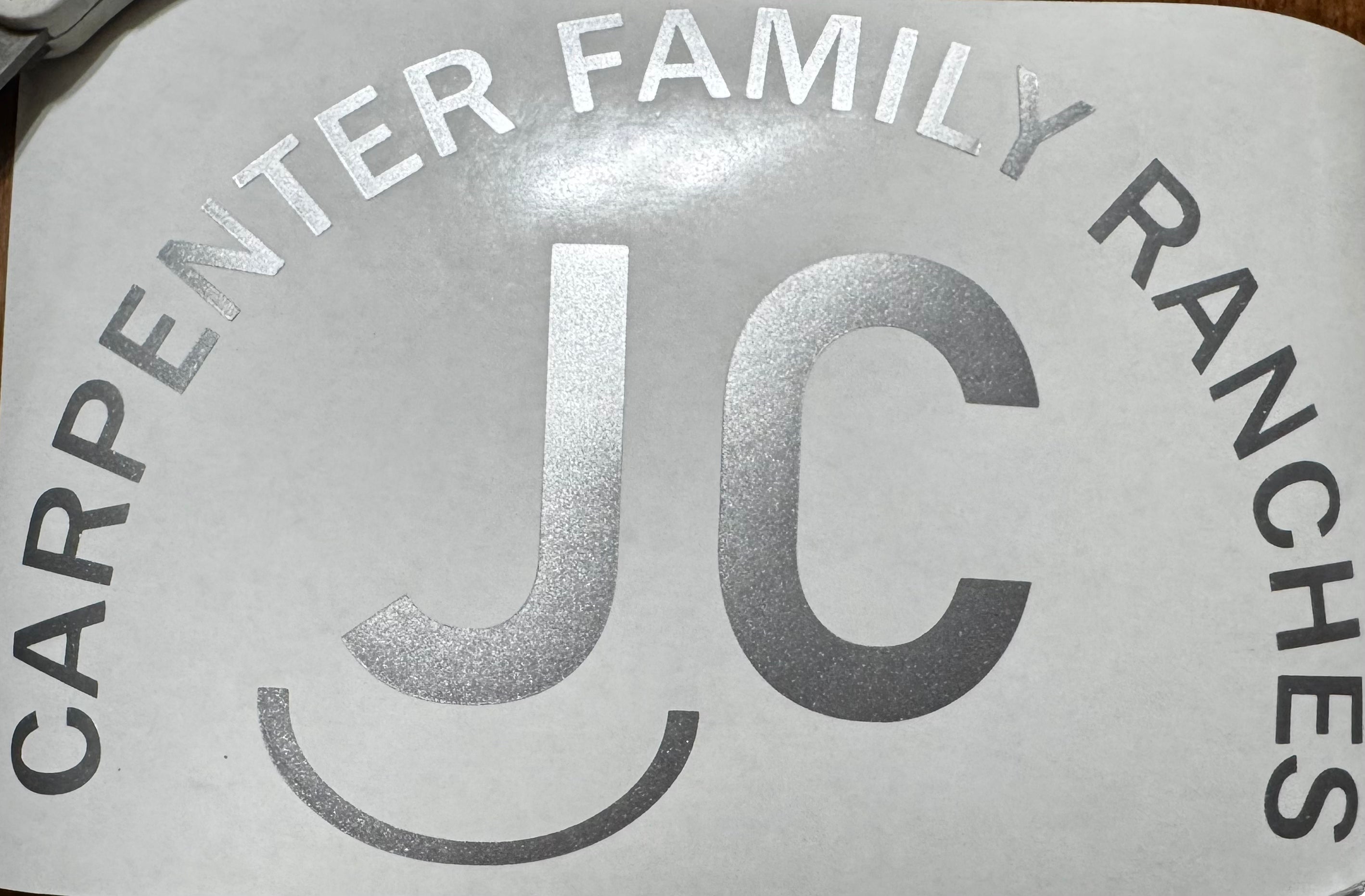 Carpenter Family Ranches Brand Sticker